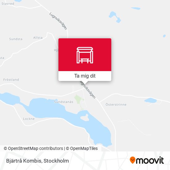 Bjärtrå Kombis karta