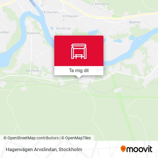 Hagenvägen Arvslindan karta