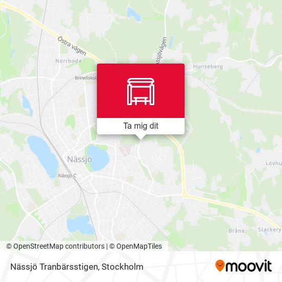 Nässjö Tranbärsstigen karta