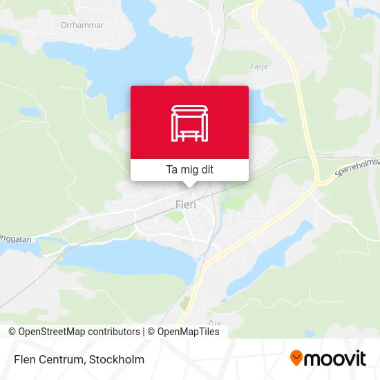 Flen Centrum karta