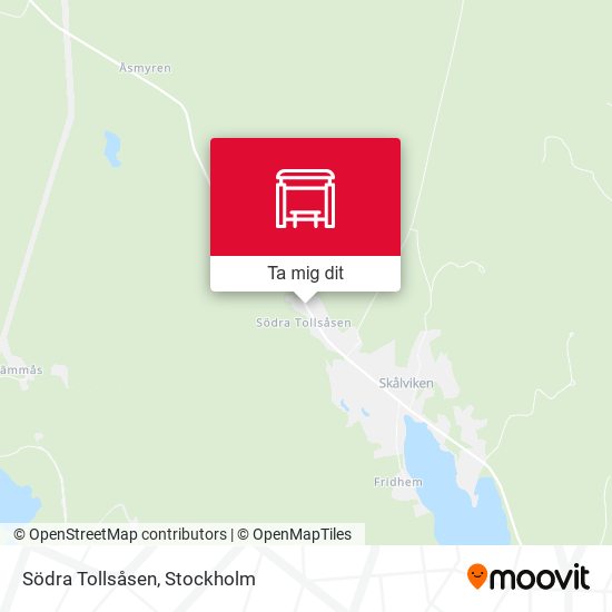 Södra Tollsåsen karta
