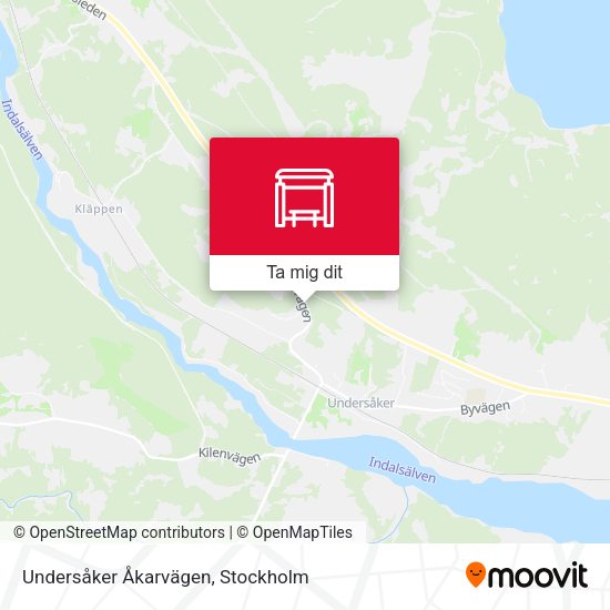 Undersåker Åkarvägen karta