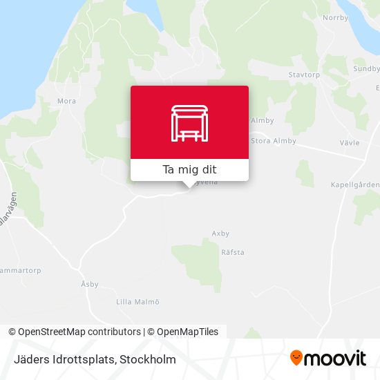 Jäders Idrottsplats karta