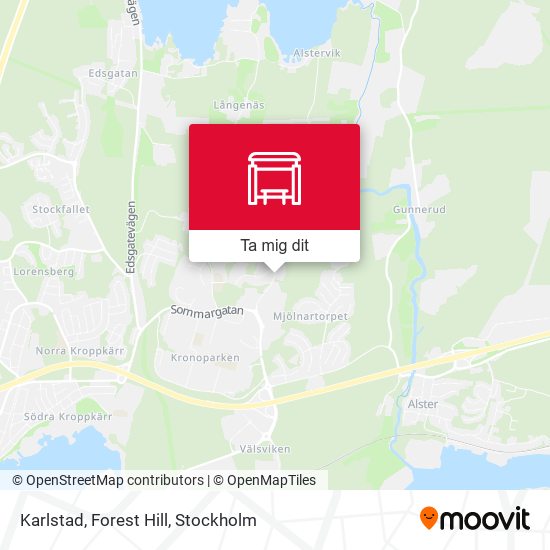 Karlstad, Forest Hill karta