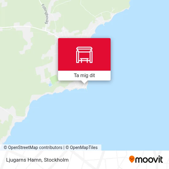 Ljugarns Hamn karta