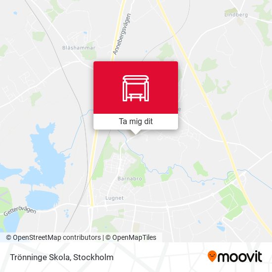 Trönninge Skola karta