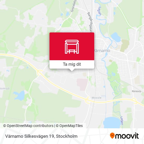 Värnamo Silkesvägen 19 karta