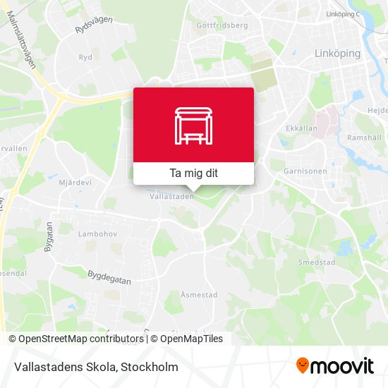 Vallastadens Skola karta