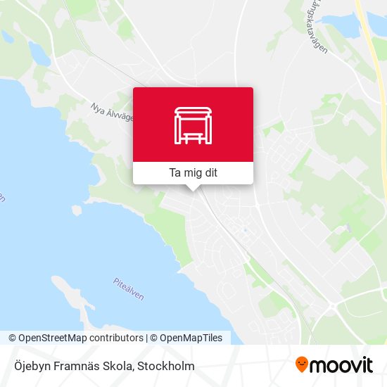 Öjebyn Framnäs Skola karta