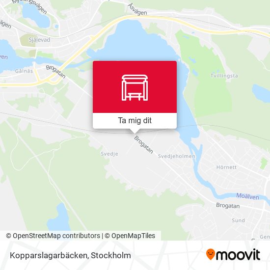 Kopparslagarbäcken karta