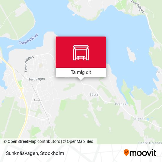 Sunknäsvägen karta