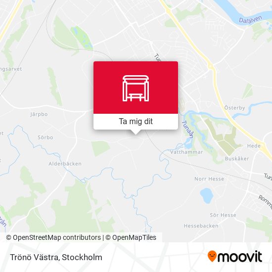 Trönö Västra karta