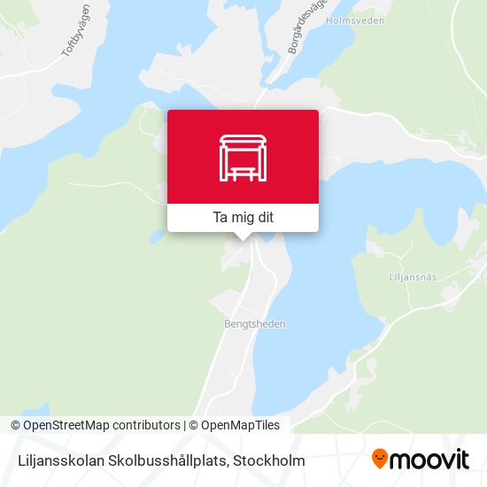 Liljansskolan Skolbusshållplats karta