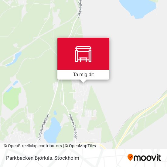 Parkbacken Björkås karta