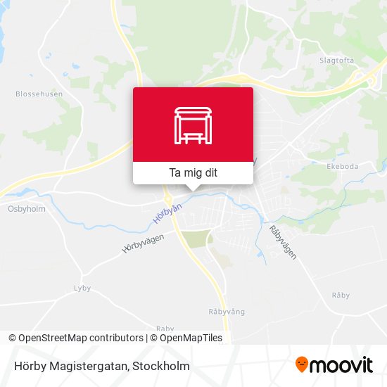 Hörby Magistergatan karta