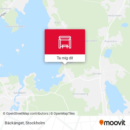 Bäckänget karta