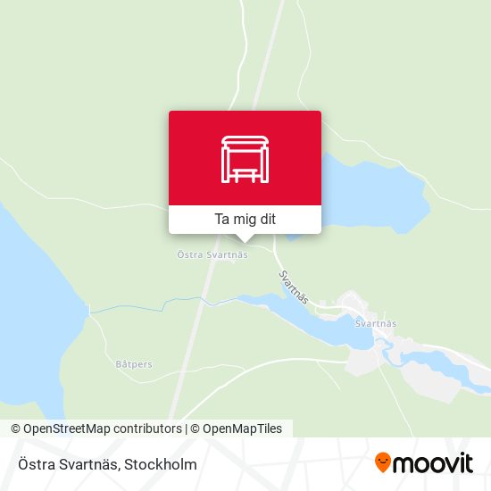 Östra Svartnäs karta