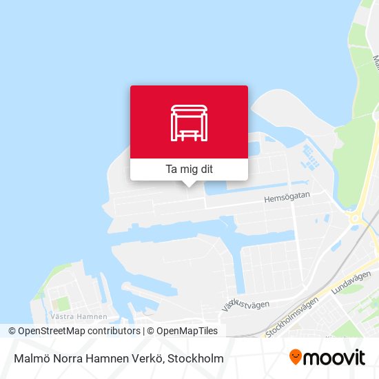 Malmö Norra Hamnen Verkö karta