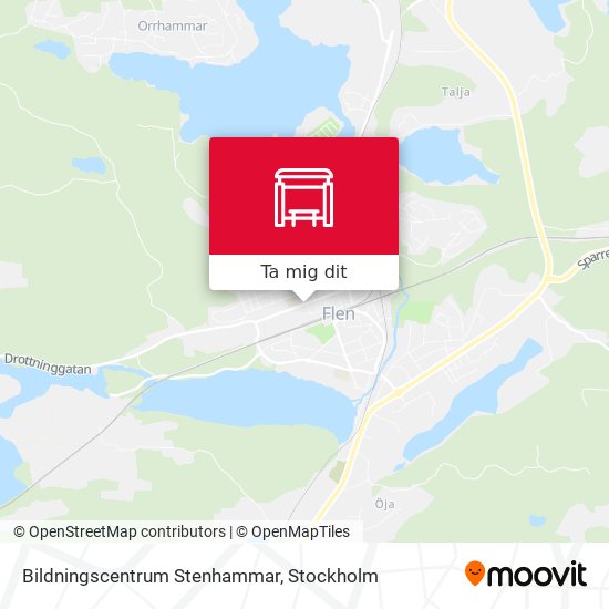 Bildningscentrum Stenhammar karta