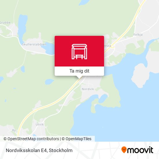 Nordviksskolan E4 karta