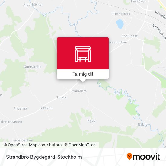 Strandbro Bygdegård karta