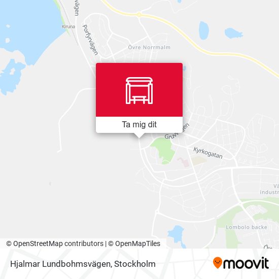 Hjalmar Lundbohmsvägen karta