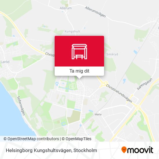 Helsingborg Kungshultsvägen karta