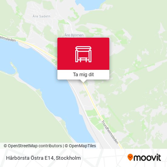 Hårbörsta Östra E14 karta
