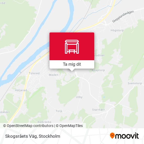 Skogsråets Väg karta