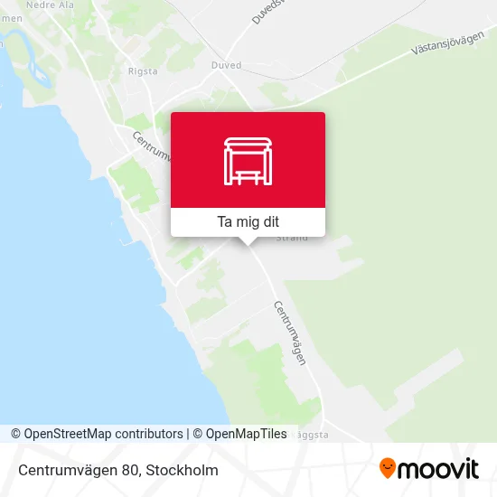 Centrumvägen 80 karta