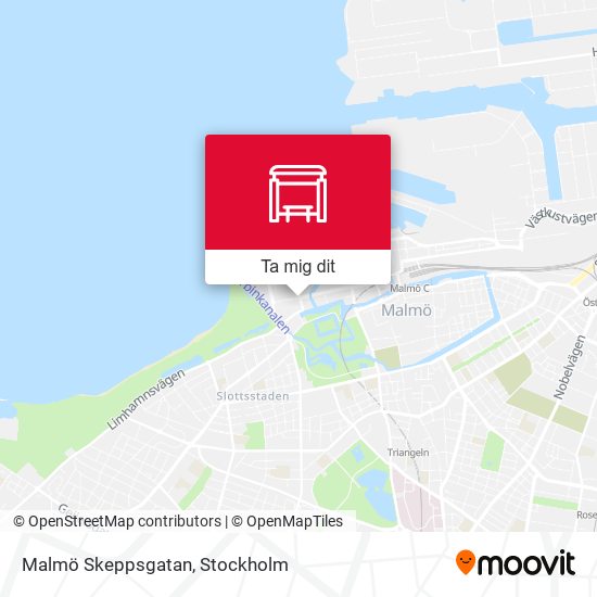 Malmö Skeppsgatan karta