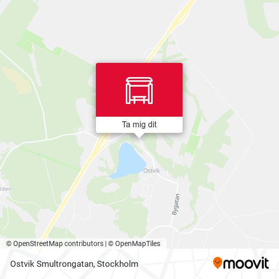 Ostvik Smultrongatan karta