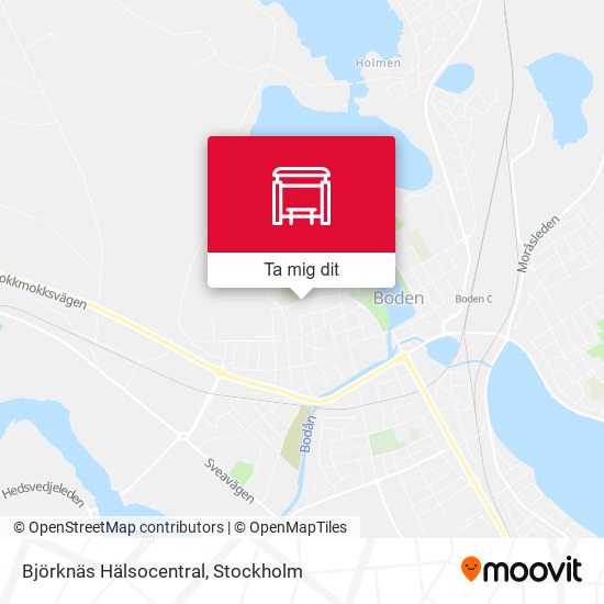 Björknäs Hälsocentral karta