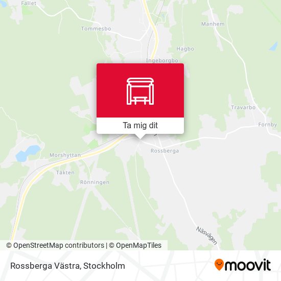 Rossberga Västra karta