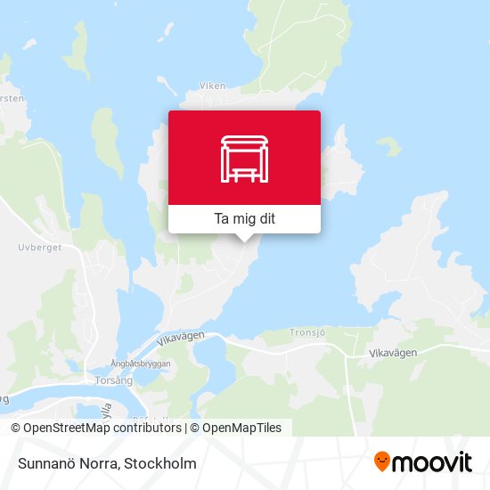 Sunnanö Norra karta