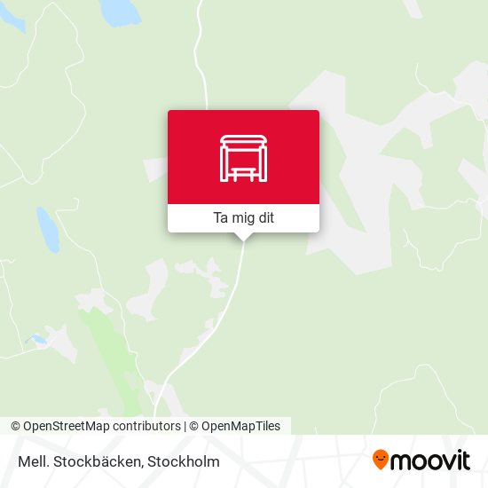 Mell. Stockbäcken karta