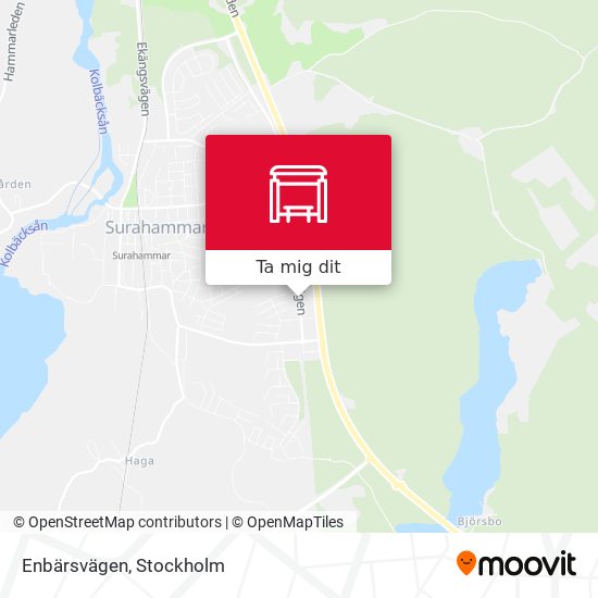 Enbärsvägen karta