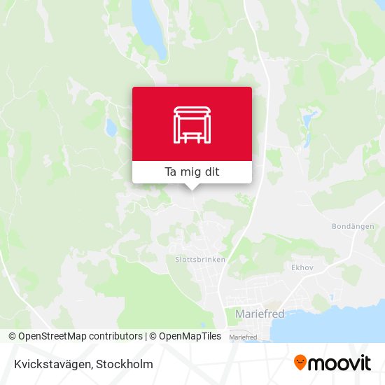 Kvickstavägen karta