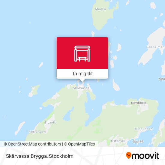 Skärvassa Brygga karta