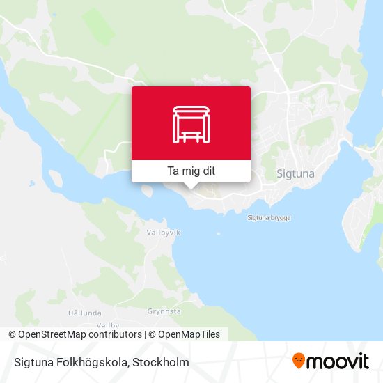Sigtuna Folkhögskola karta