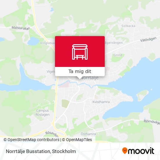 Norrtälje Busstation karta