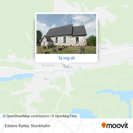 Edsbro Kyrka karta