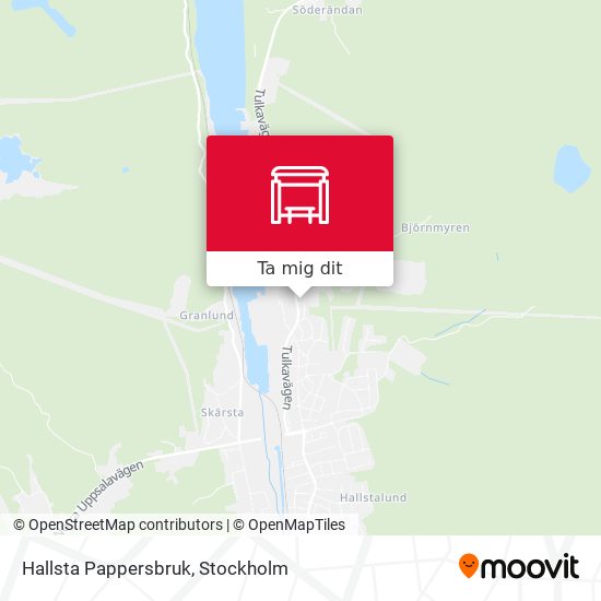 Hallsta Pappersbruk karta