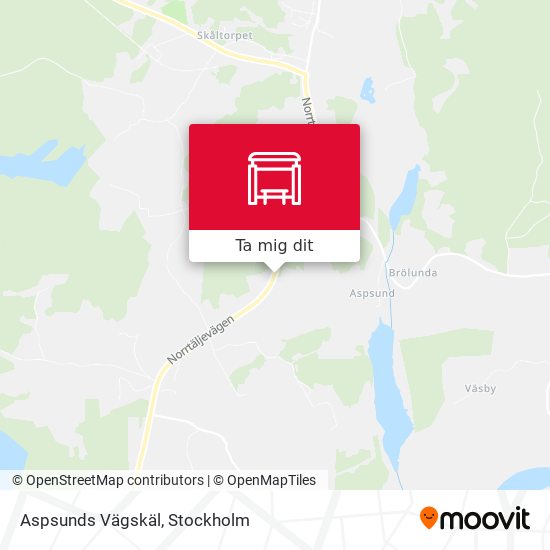 Aspsunds Vägskäl karta