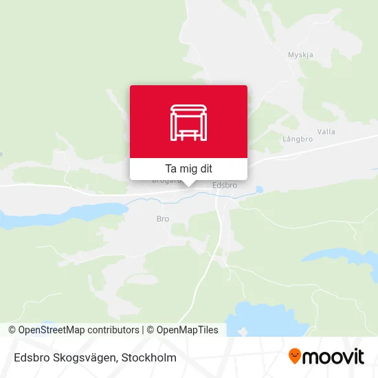 Edsbro Skogsvägen karta