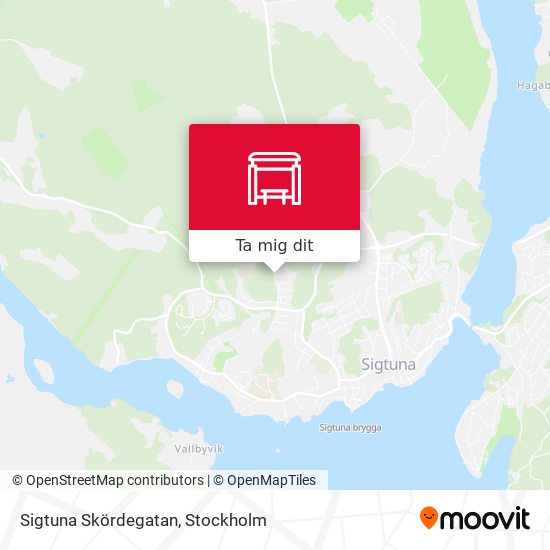 Sigtuna Skördegatan karta
