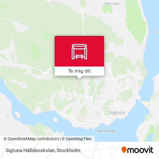 Sigtuna Hällsboskolan karta