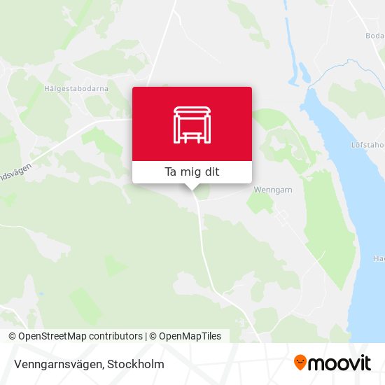 Venngarnsvägen karta
