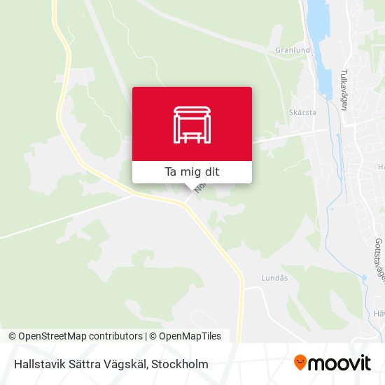 Hallstavik Sättra Vägskäl karta