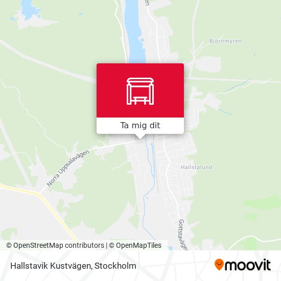 Hallstavik Kustvägen karta